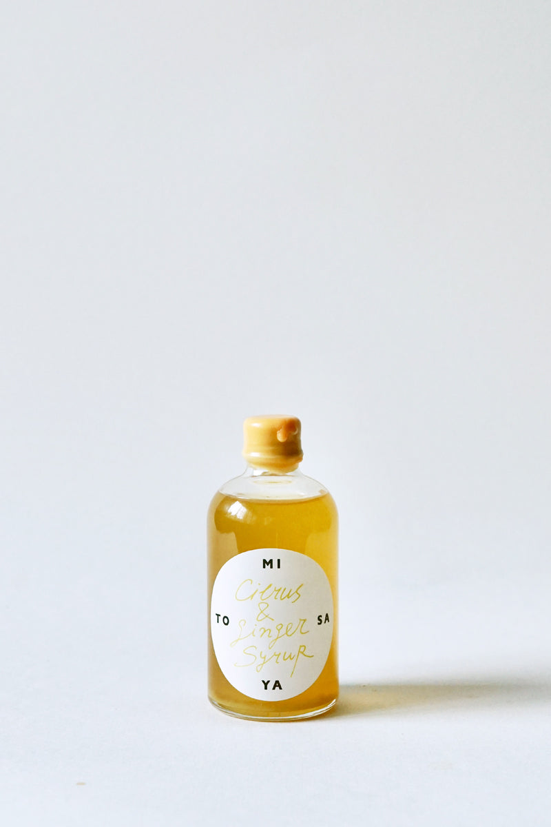 CITRUS & GINGER SYRUP / 柑橘の香りとジンジャーのシロップ